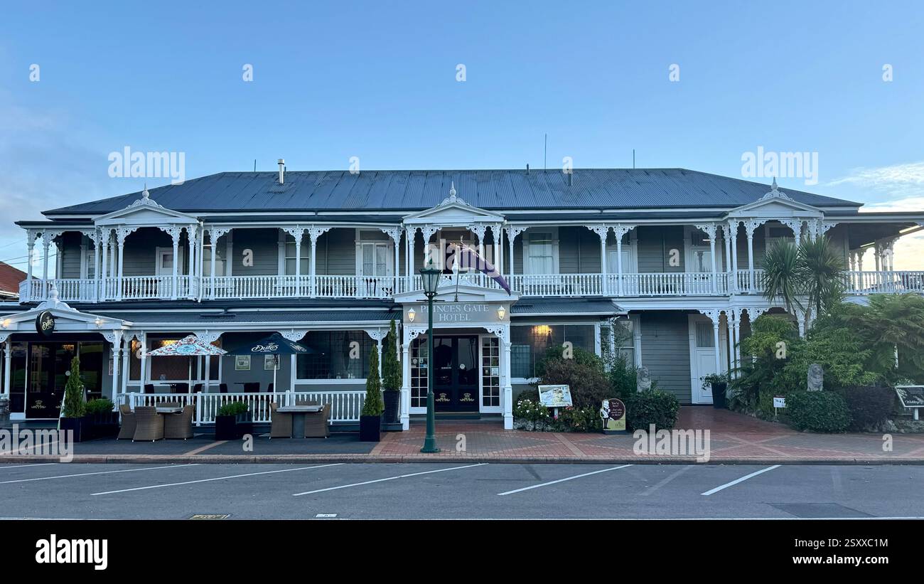 Prince's Gate Boutique Hotel in Rotorua New Zealand - Smartphone Captured Stock Image
