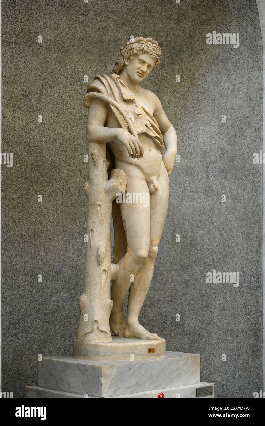 Rome. Italy. Statue of Resting Satyr, 2nd C AD Roman copy of a Greek ...