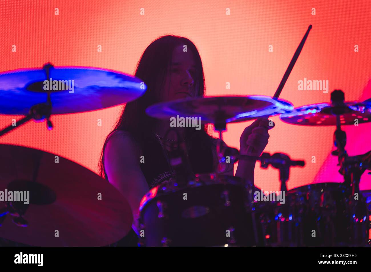 Waltteri Väyrynen performing with Opeth live at Bristol Beacon, February 25th 2025 Stock Photo