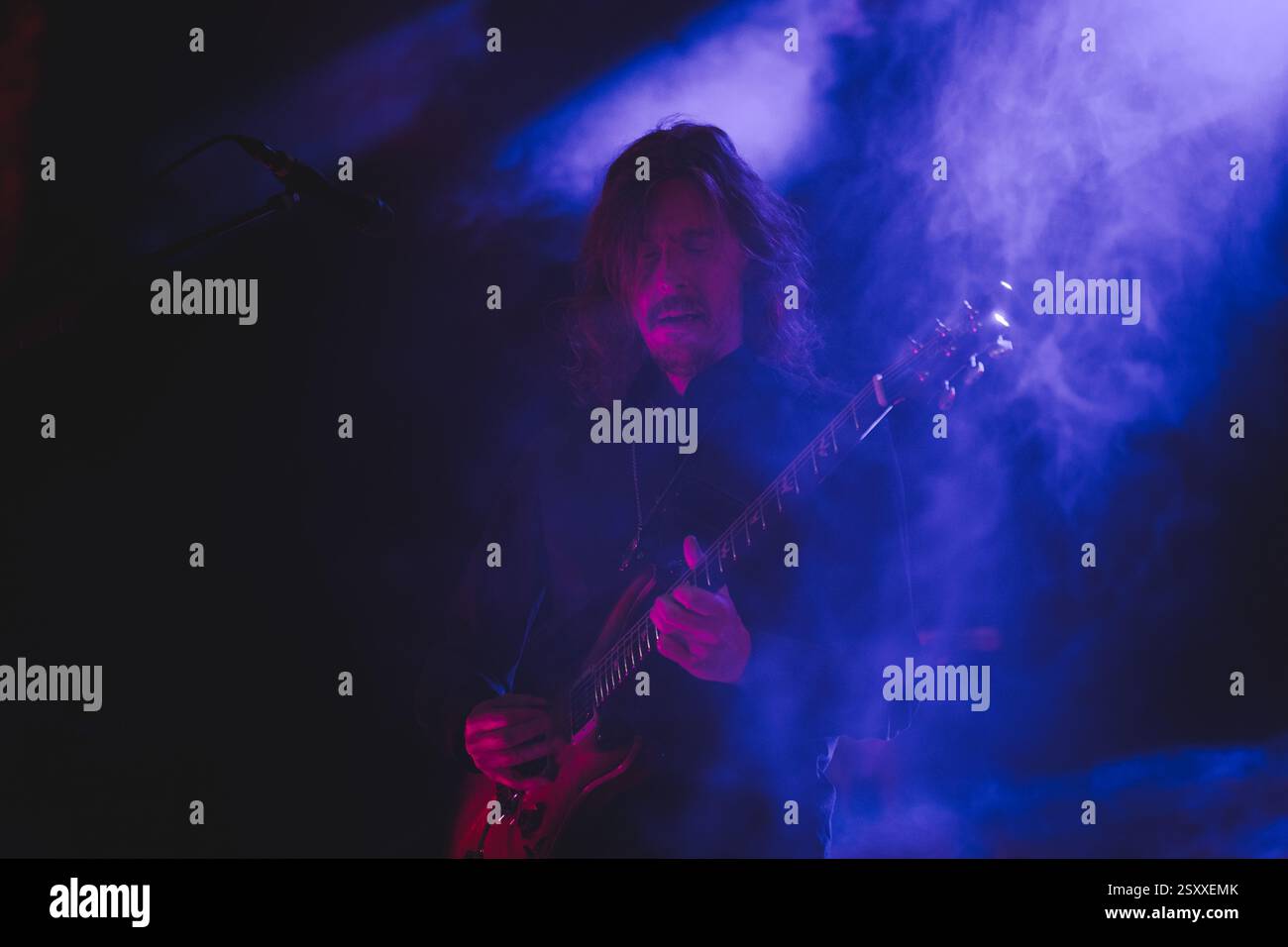 Mikael Åkerfeldt performing with Opeth live at Bristol Beacon, February 25th 2025 Stock Photo