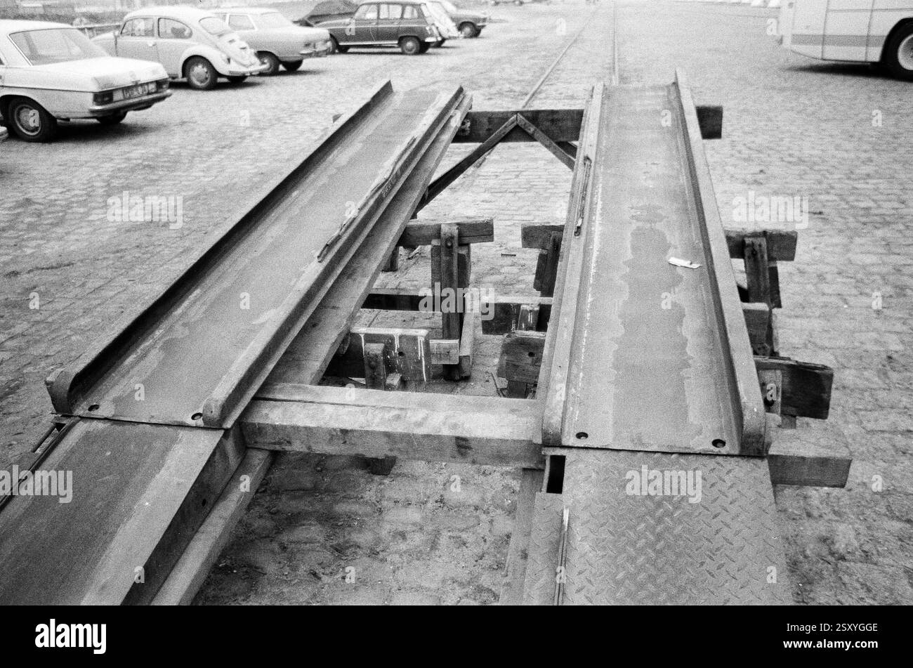 Provisorische Verladerampe am Kieler Hafen Westufer, aufgenommen Anfang ...