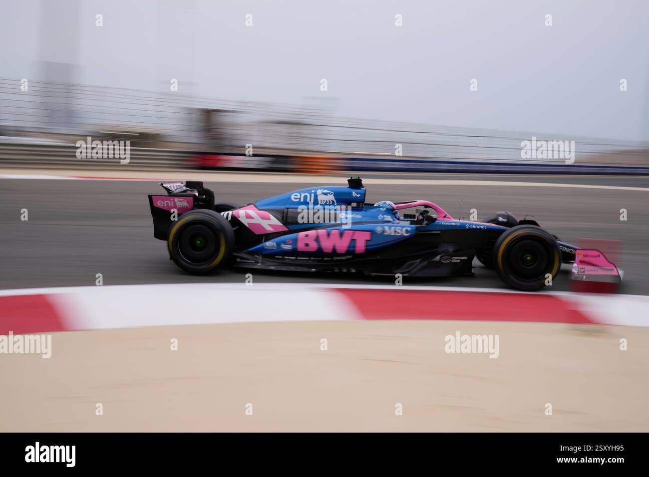 Alpine driver Pierre Gasly of France in action during a Formula One pre ...