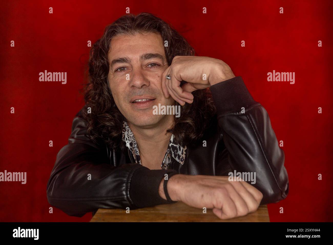 Singer Javi Cantero, son of El Fary, poses for Europa Press on February ...
