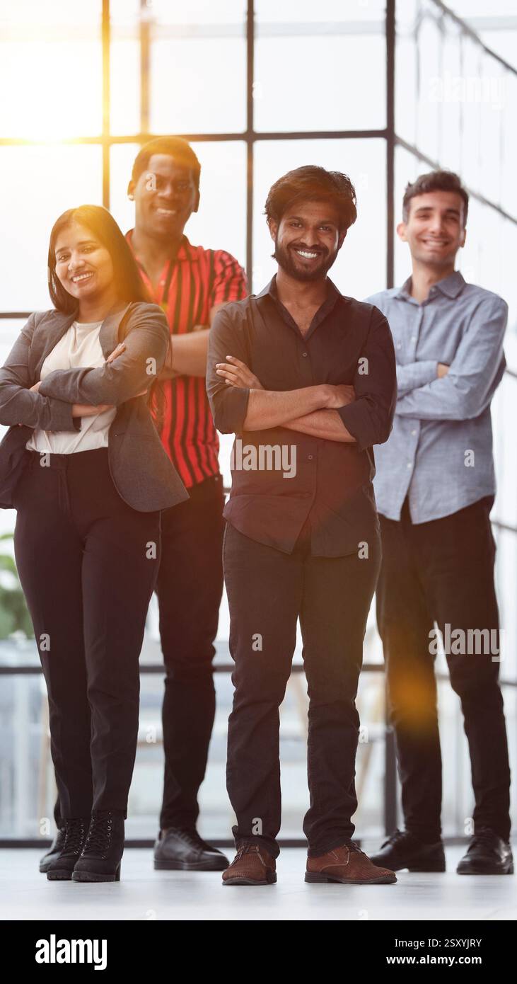 Four People In Team four people stand hi-res stock photography and images - Alamy