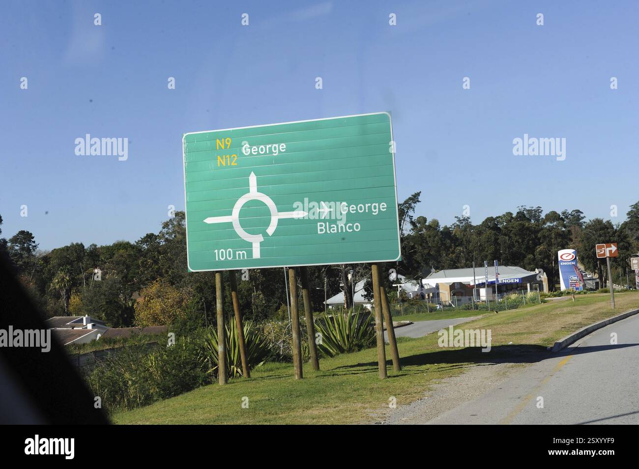 Signboard george blanco at oudtshoorn south africa Stock Photo - Alamy