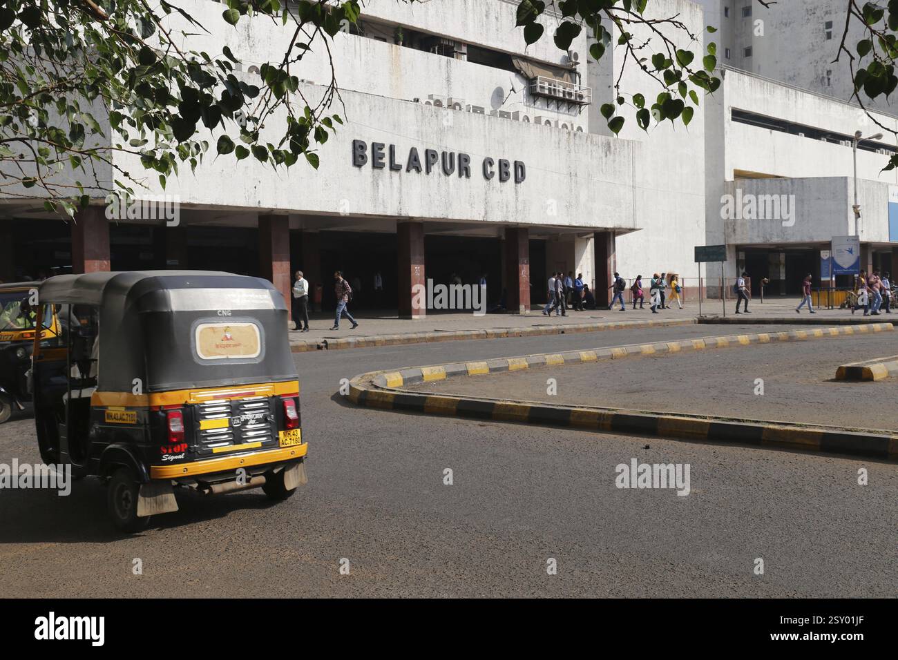 Belapur railway station, Navi Mumbai, maharashtra, India, Asia Stock Photo