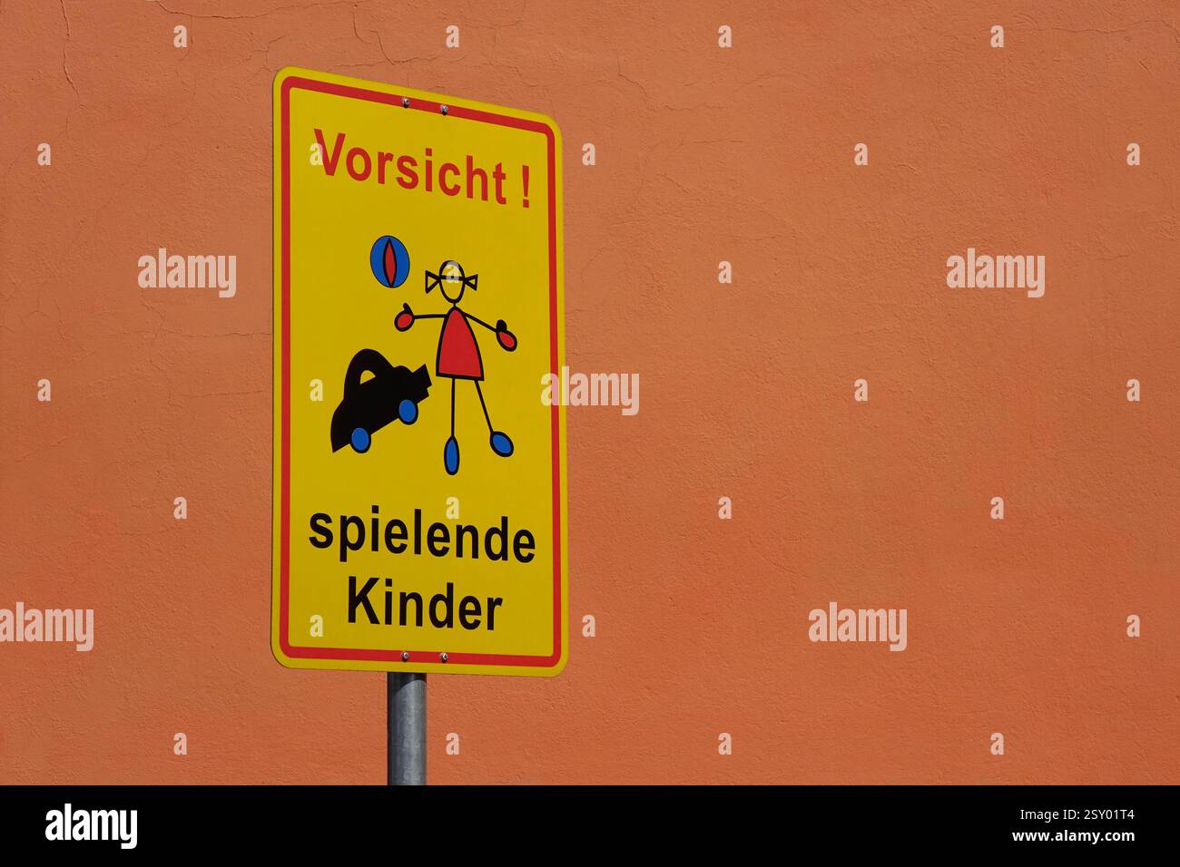 ISecur Warnschild „Vorsicht Spielende Kinder“ – 40x60 Cm, Aluminium, UV-beständig, Für Spielstraßen