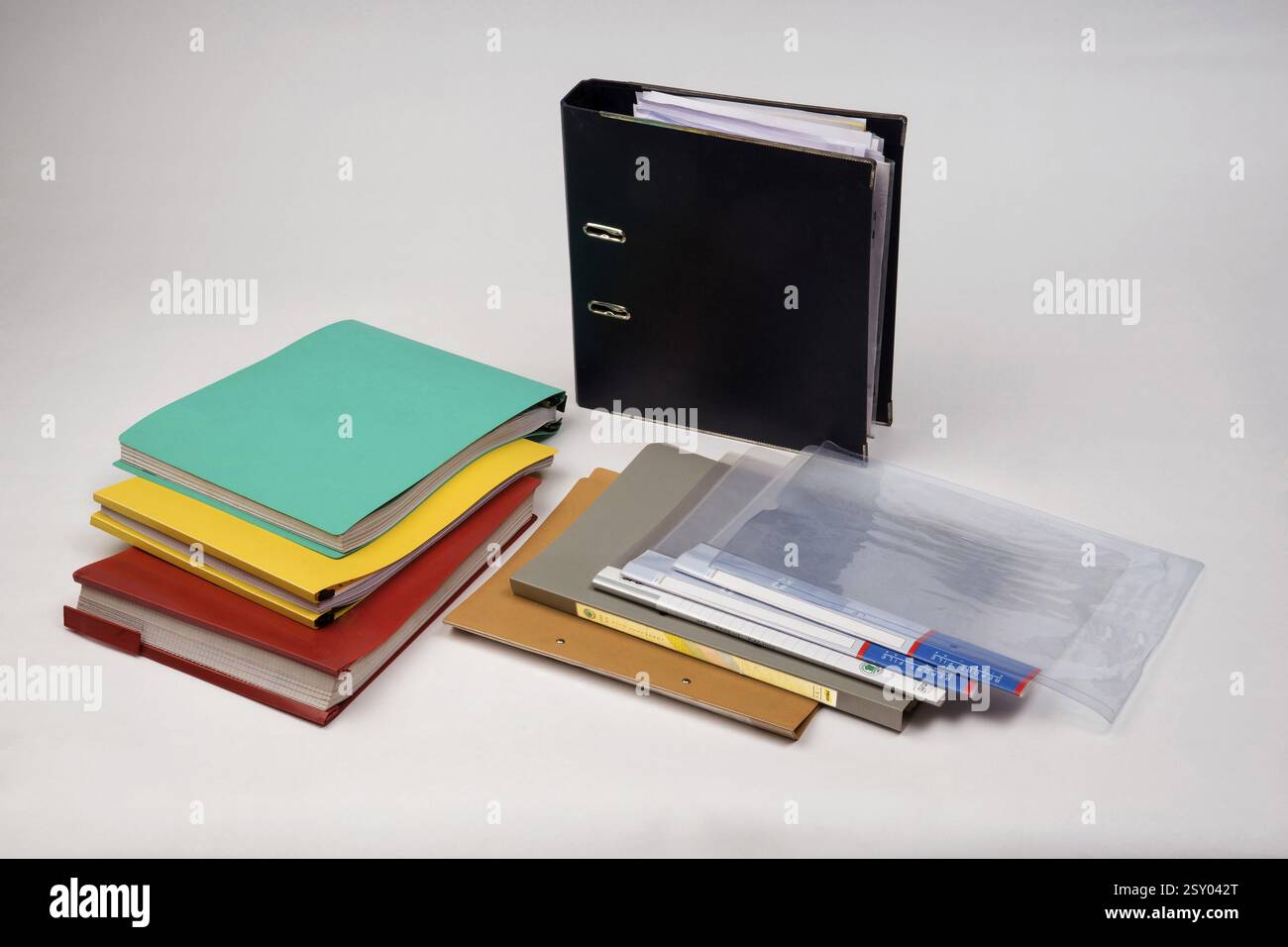 PVC Files and Folders India Asia Stock Photo - Alamy