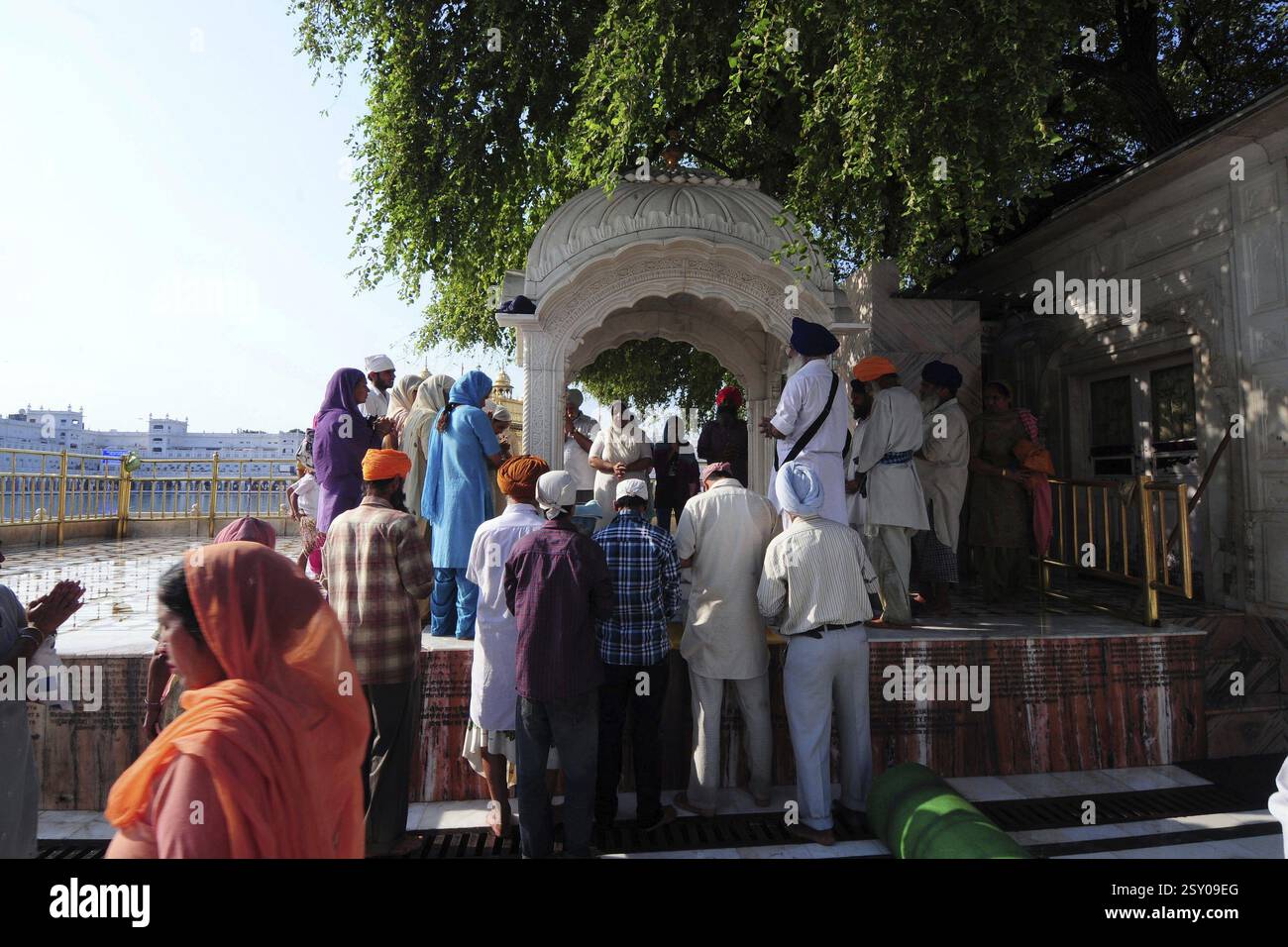 Aerial view of The Golden Temple, Amritsar A view of the