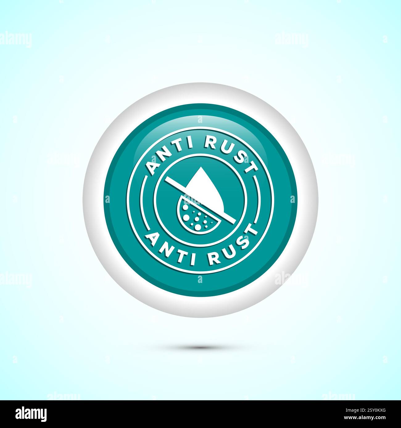 Anti rust icon design illustration. Anti oxidation sign, Rust resistant ...