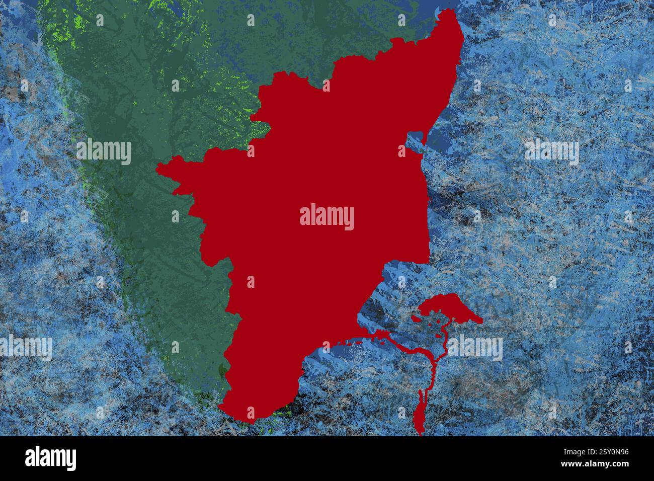 Map of tamil nadu hi-res stock photography and images - Alamy