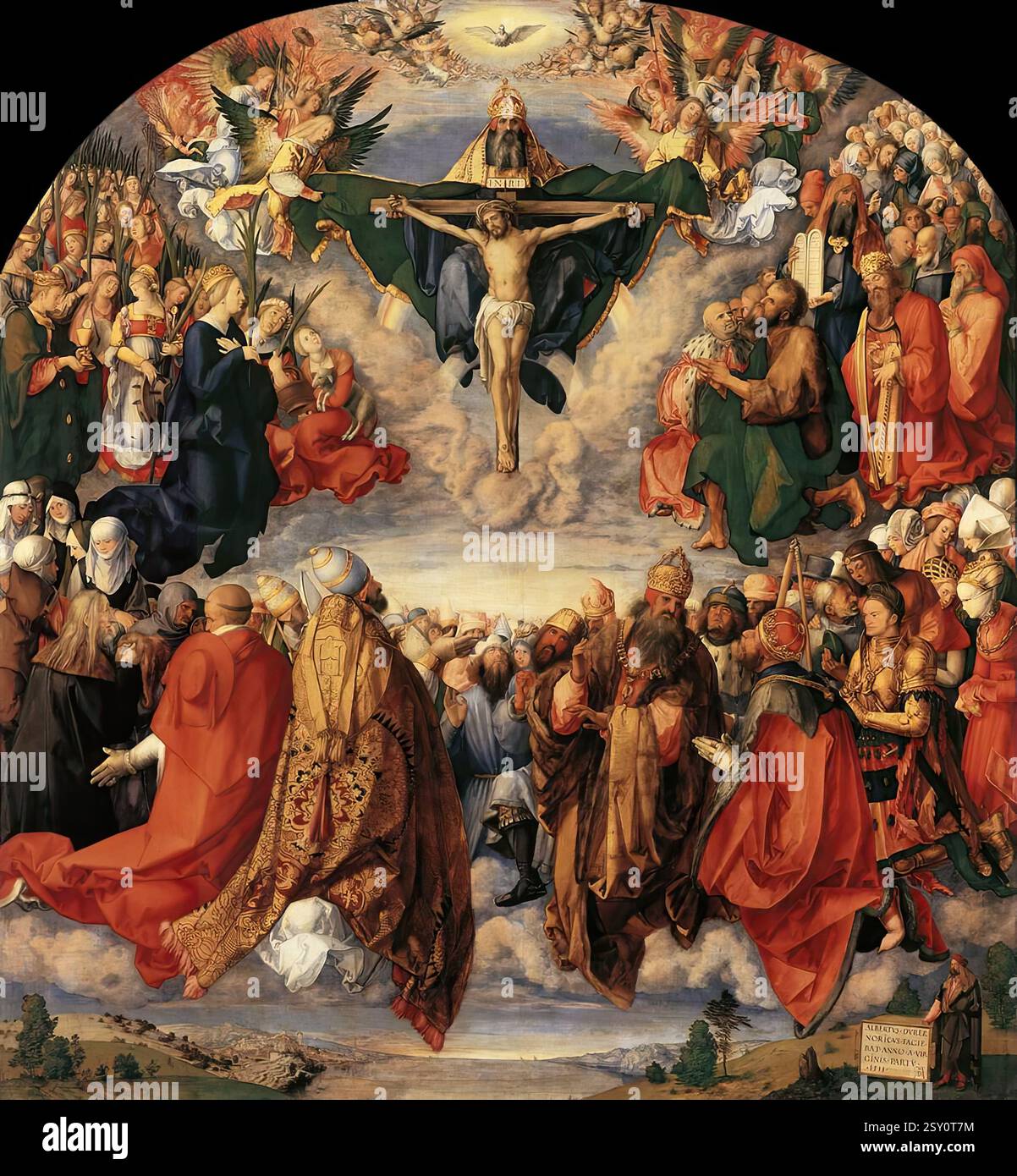 DÜRER, Albrecht (b. 1471, Nürnberg, d. 1528, Nürnberg) The Adoration of ...