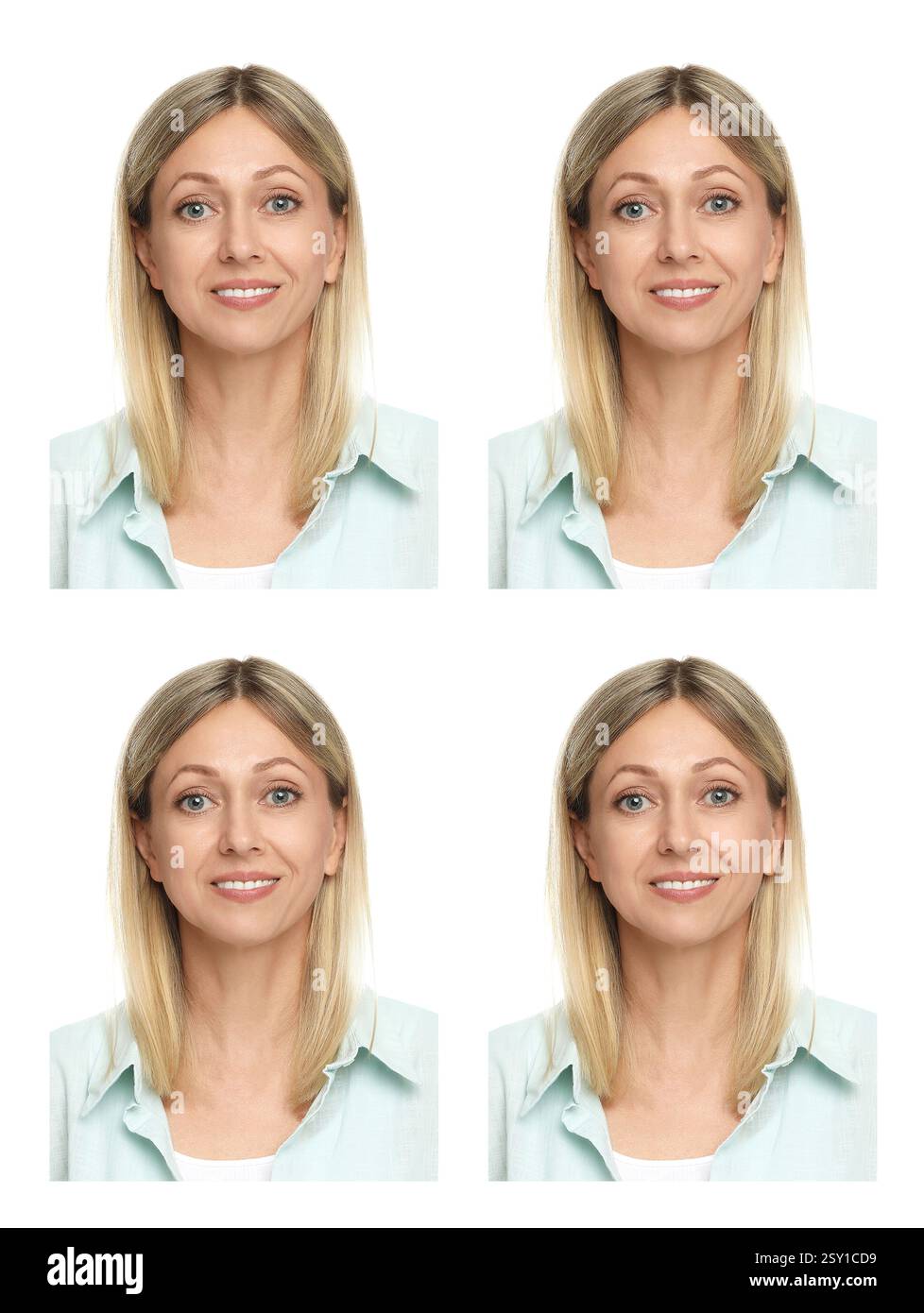 Mature woman passport picture hi-res stock photography and images - Alamy