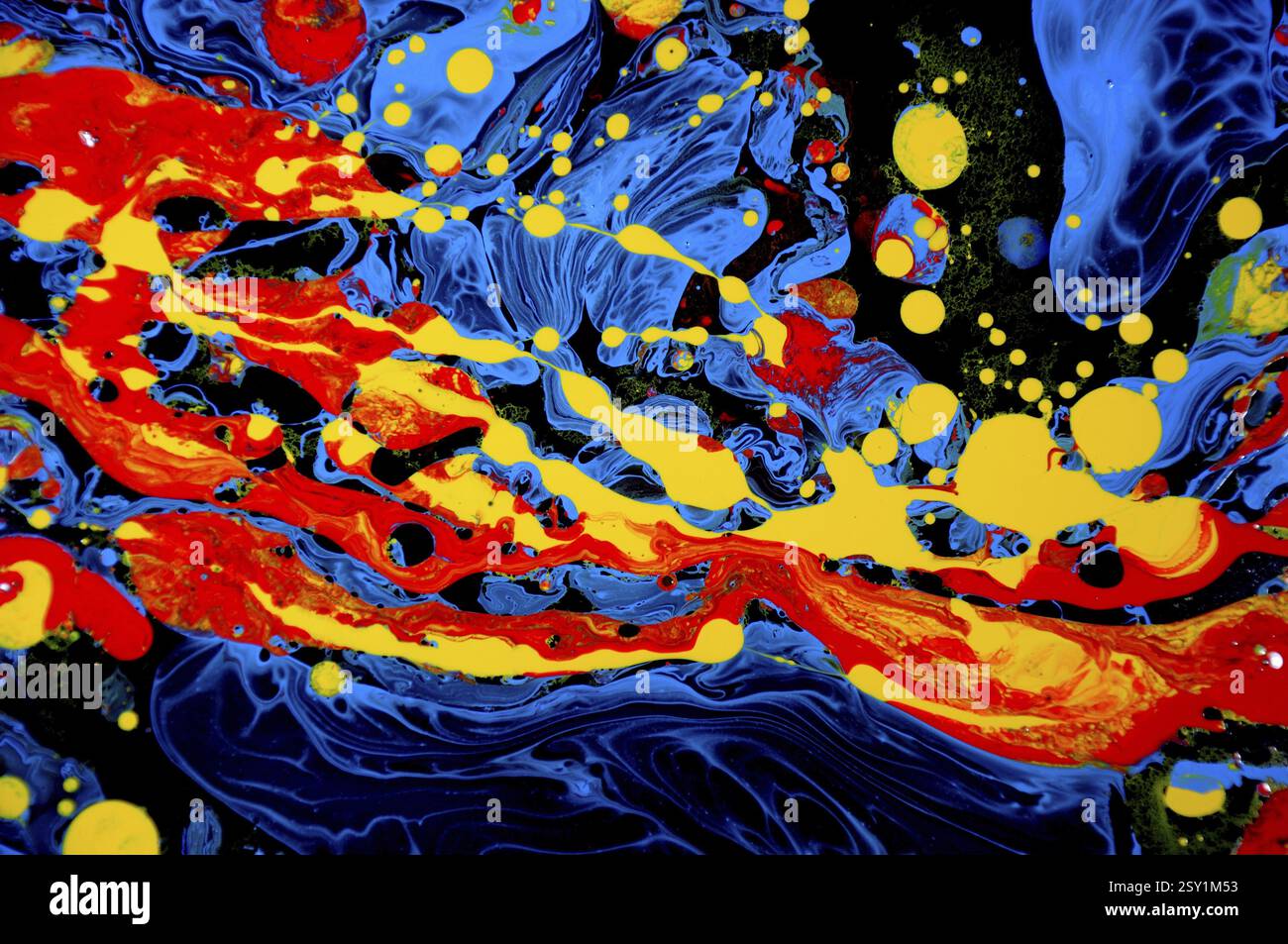 Abstract palette of colorful background, Abstract Art Acrylic Painting ...