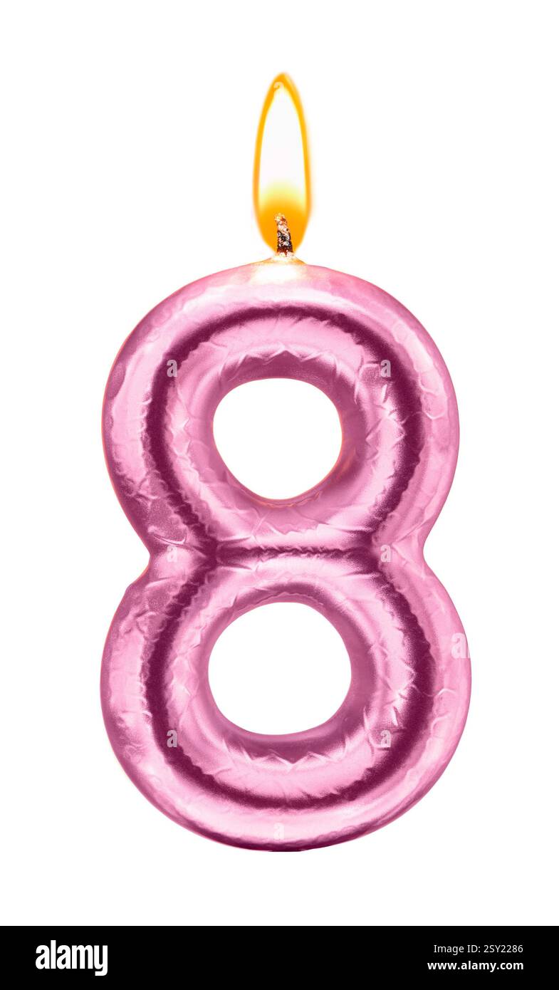 写真素材 SUPER FINE No.8 PINK ＆ ORANGE （ピンクとオレンジ色の花）送料込み Pink number 8 on a transparent background. symbol of international