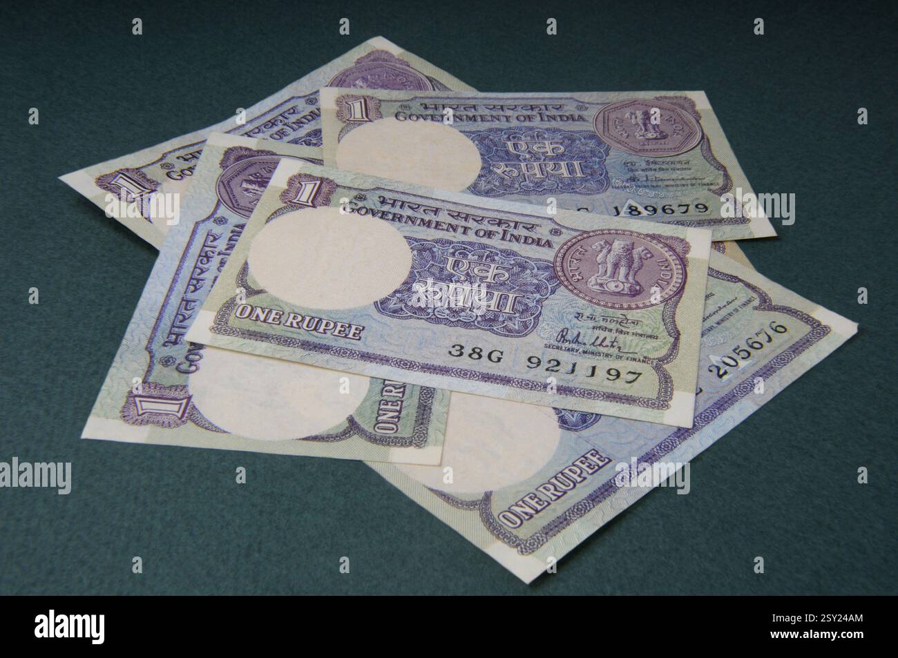 Concept of Indian currency one rupee notes Stock Photo - Alamy