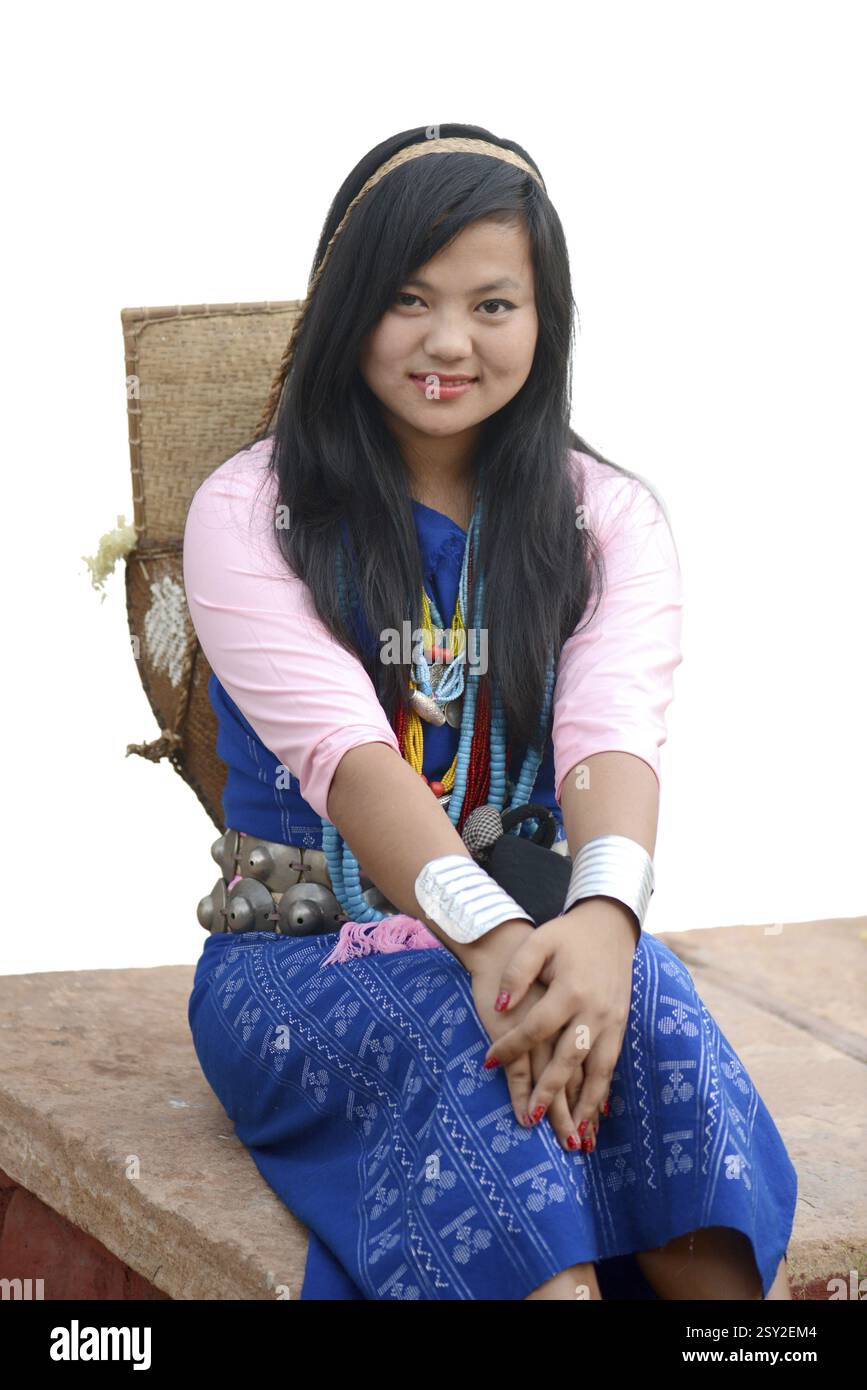 Woman wearing traditional dress arunachal hi-res stock photography and  images - Alamy