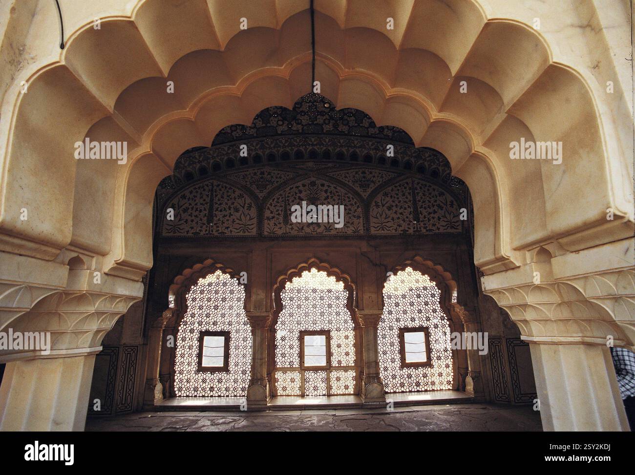 Windows in jas mandir, rajasthan, india, asia Stock Photo - Alamy