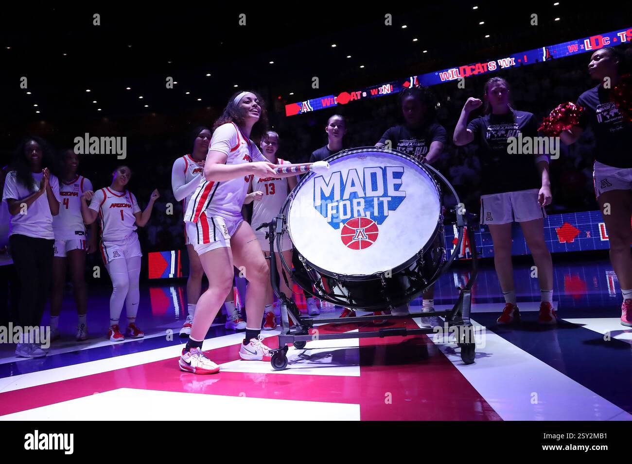 TUCSON, AZ - FEBRUARY 25: Player of the game, Arizona Wildcats forward ...