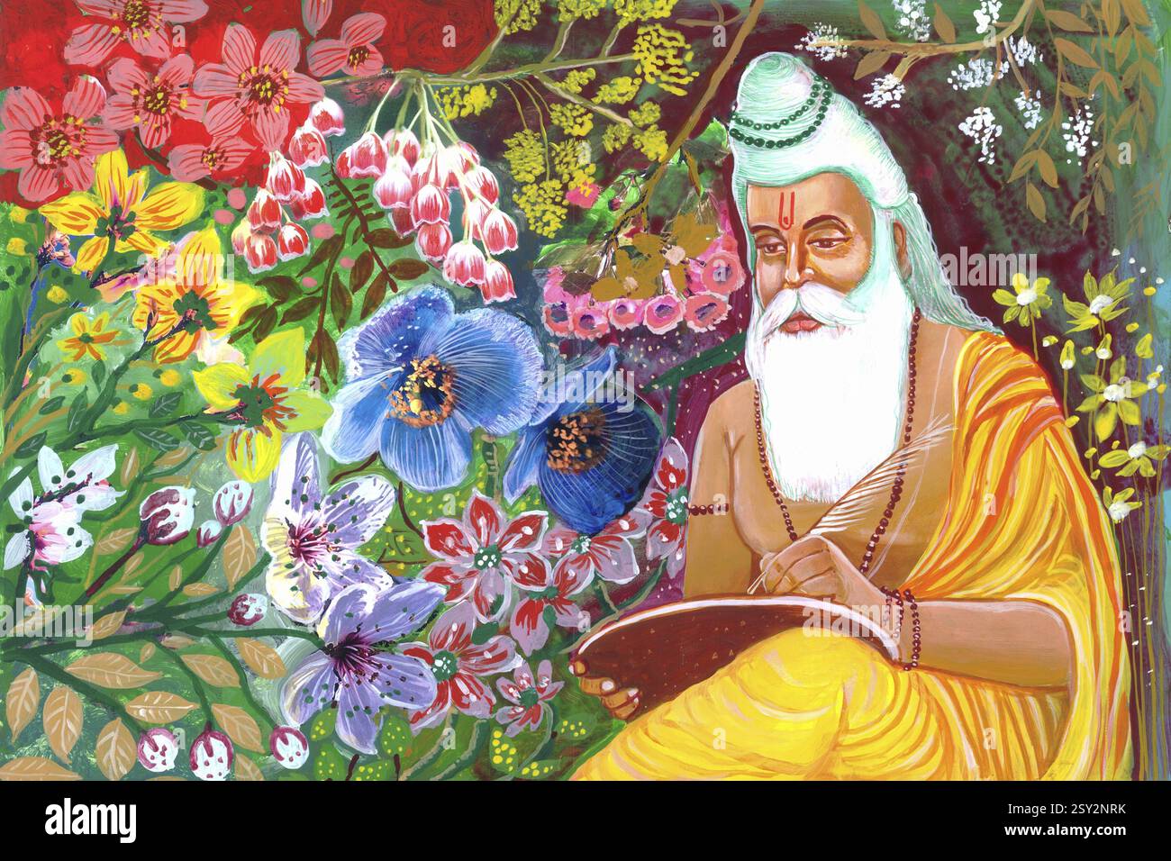 Parasaria Maharshi parasara painting, india, asia Stock Photo - Alamy
