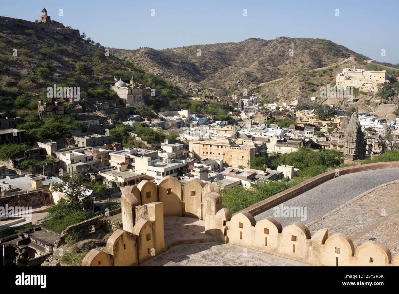 Aerial photo jaipur fort palace hi-res stock photography and images - Alamy