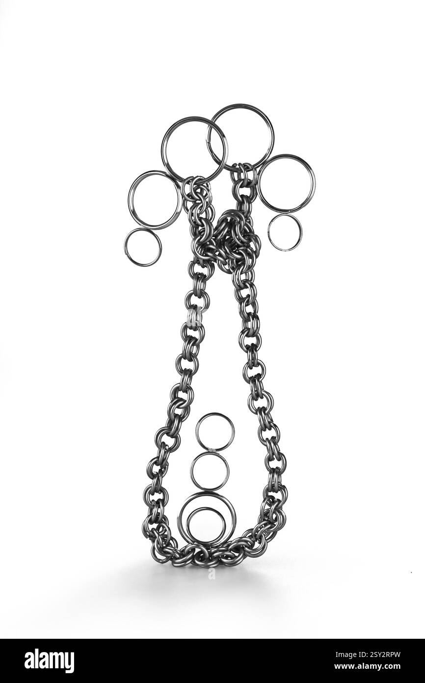 Balancing Chain Balancing of key chain, india, asia Stock Photo - Alamy