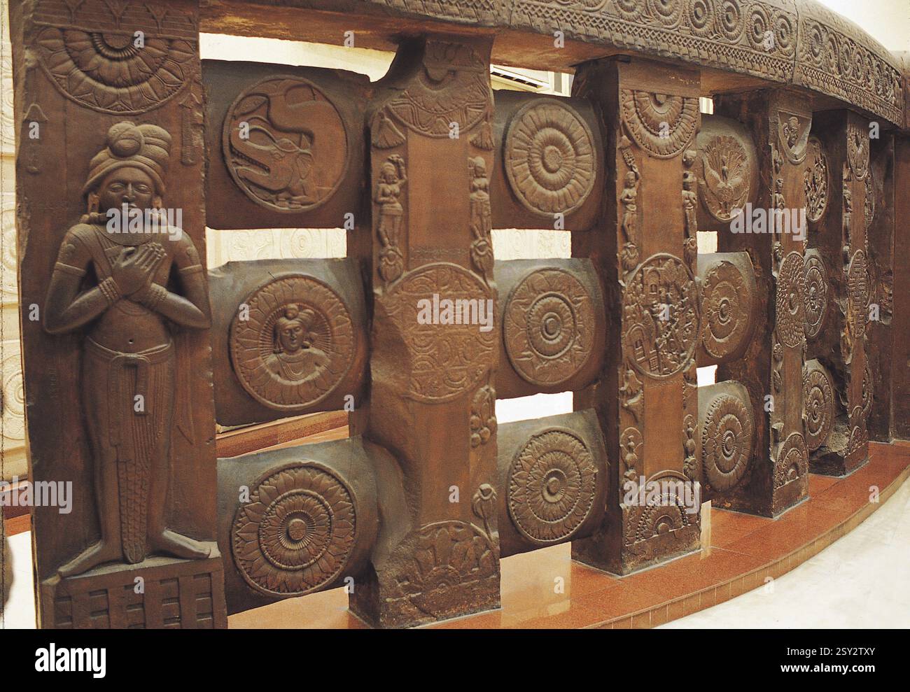 sanchi-stupa-replica-in-museum-india-asia-stock-photo-alamy