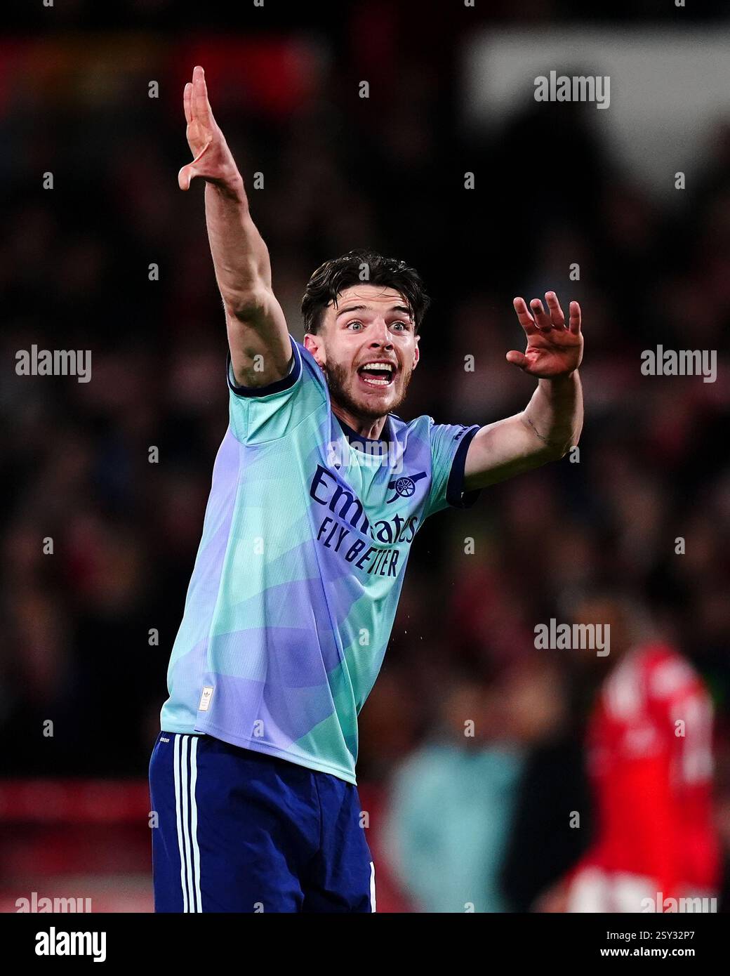 Arsenal's Declan Rice during the Premier League match at the City ...