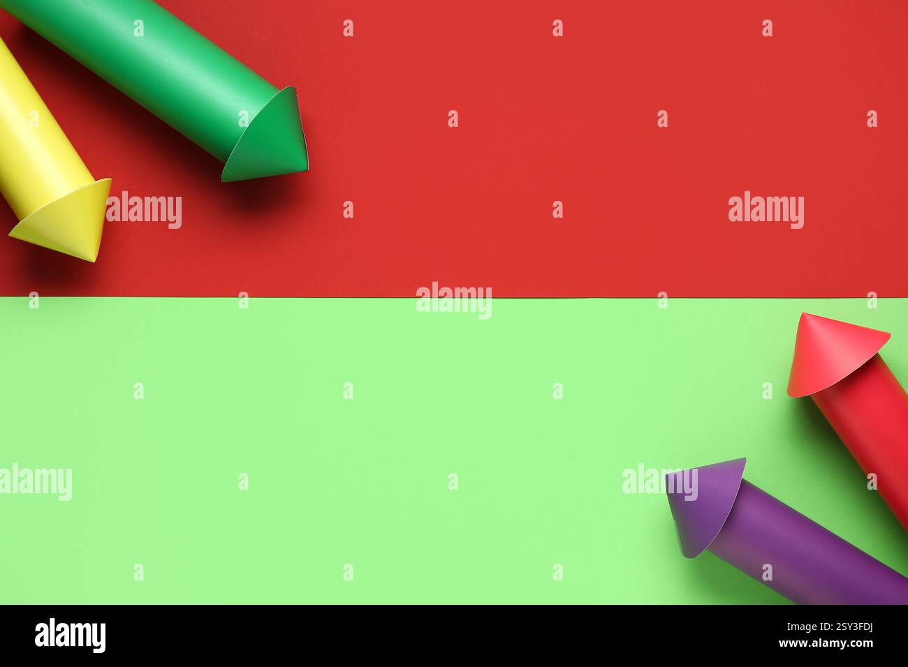 Firework rockets on green hi-res stock photography and images - Alamy