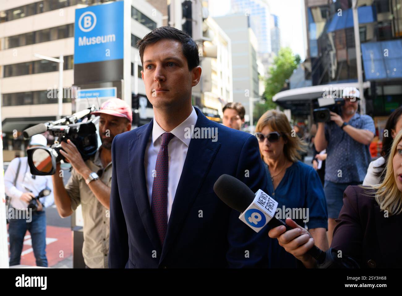 Former NSW State Liberal MP Roderick Amon departs the Downing Centre ...