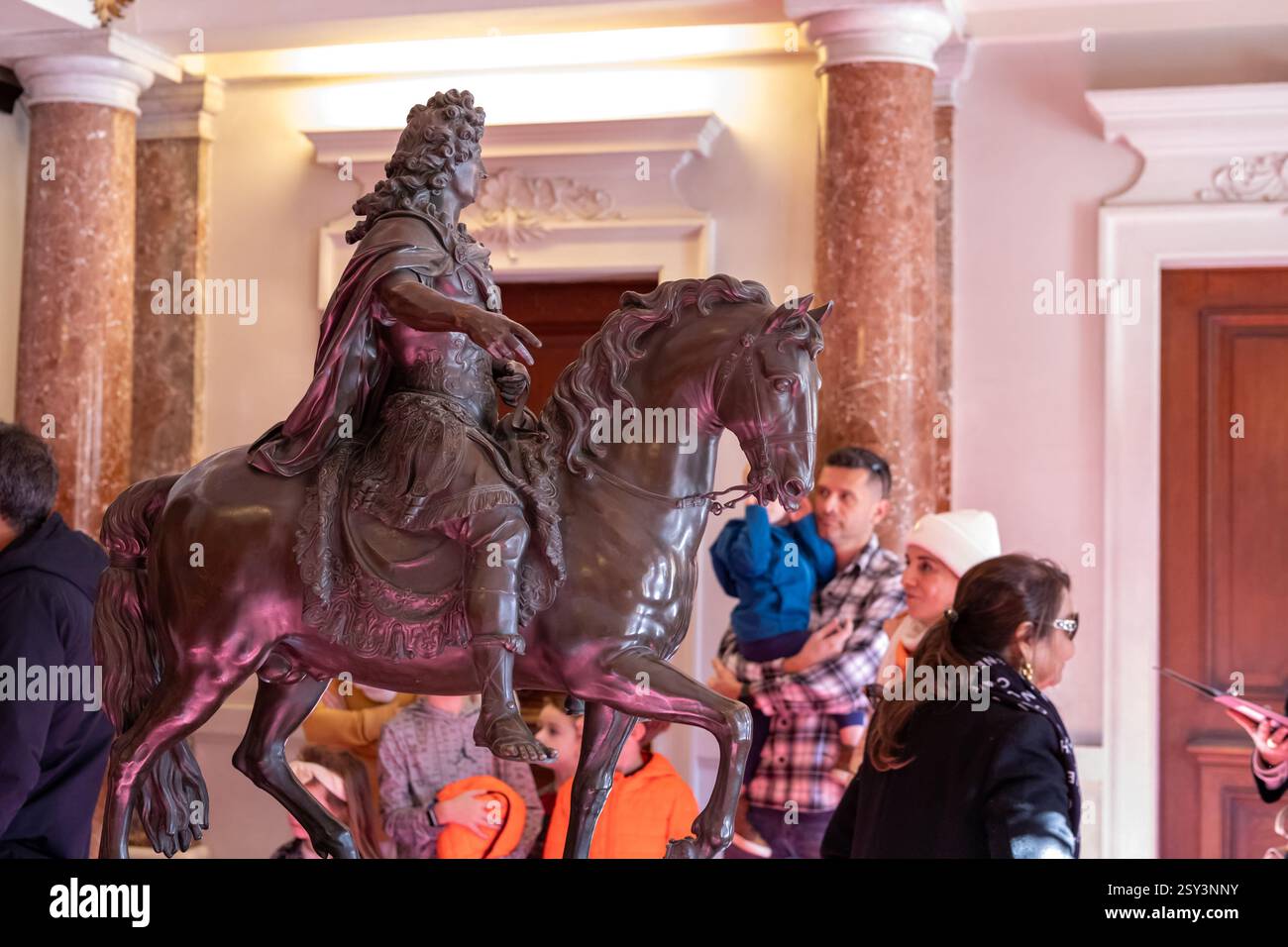 Ettal, Germany november 11, 2024. Linderhof Palace is a Schloss in Germany, in southwest Bavaria. The smallest of the three palaces built by King Ludw Stock Photo