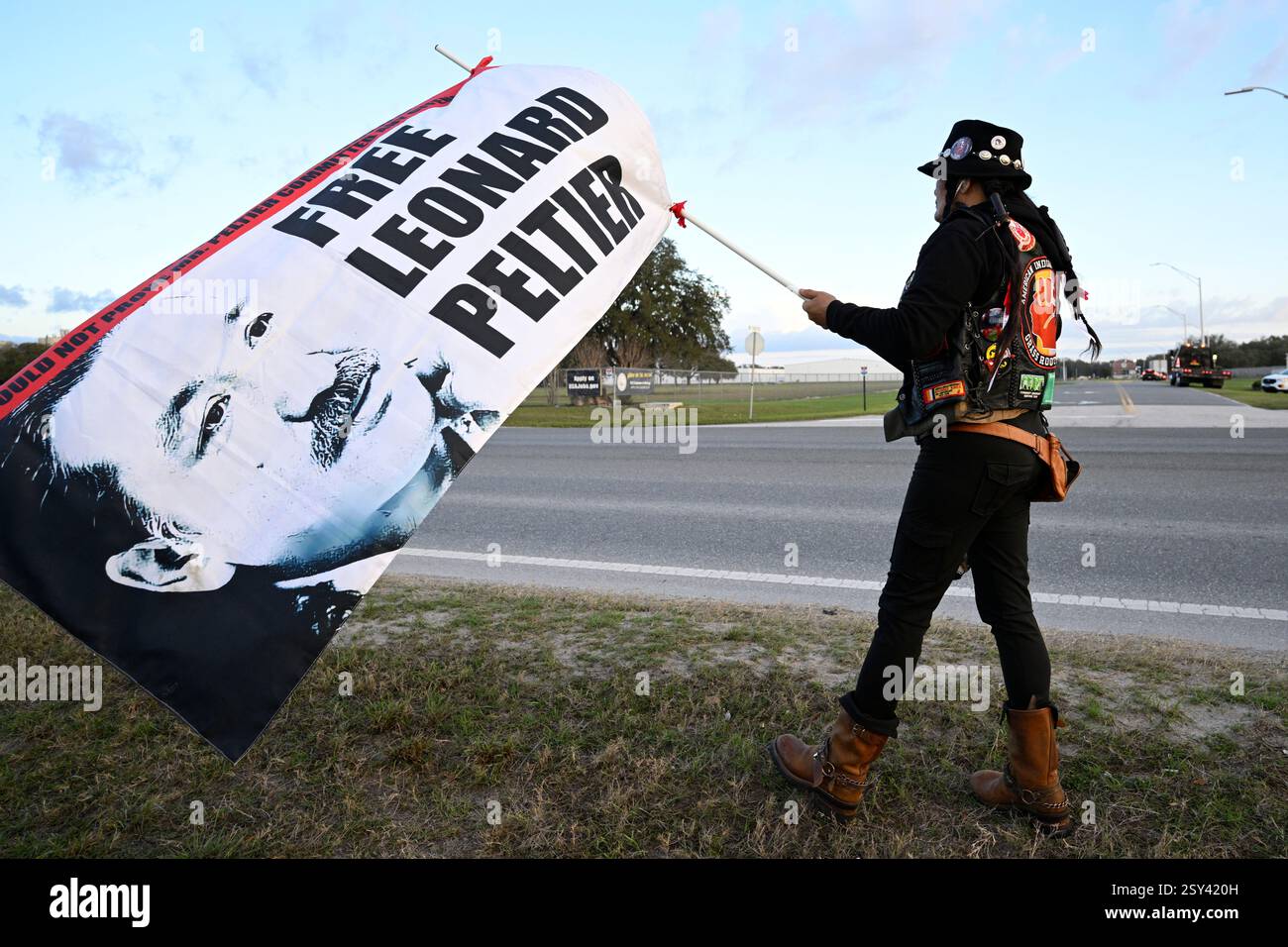 Tracker Gina Marie Rangel Quinones stands in front of Federal ...