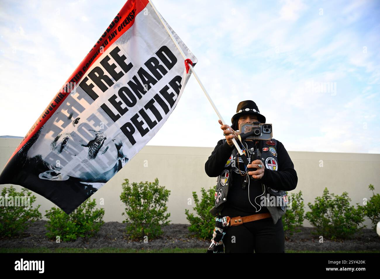 Tracker Gina Marie Rangel Quinones stands in front of Federal ...