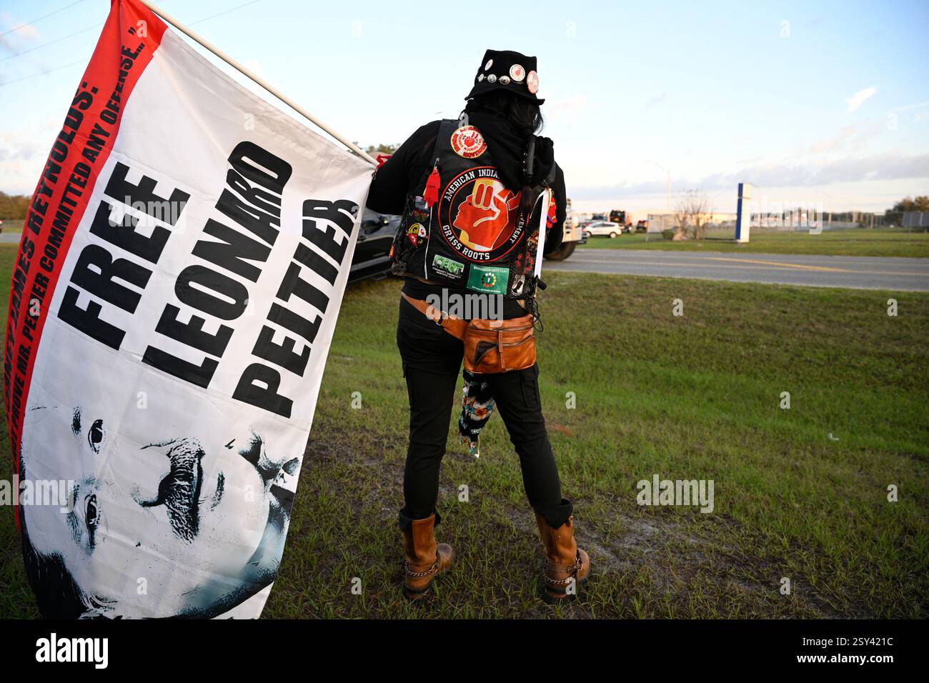 Tracker Gina Marie Rangel Quinones stands in front of Federal ...