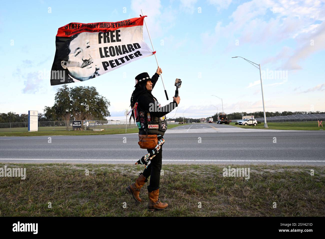 Tracker Gina Marie Rangel Quinones stands in front of Federal ...