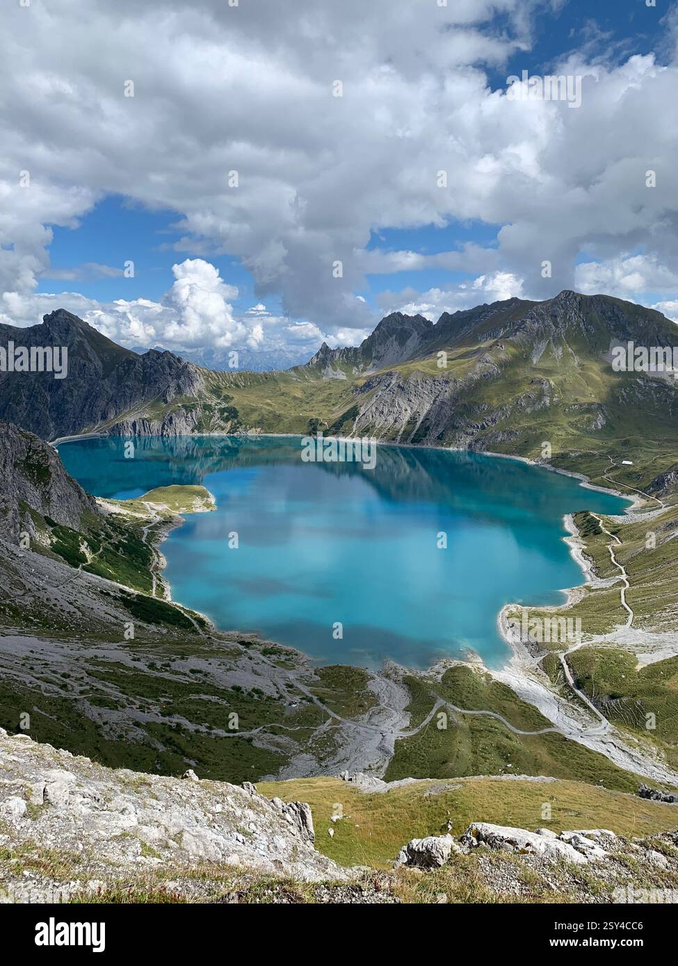 Via Alpina, 4 Lakes Hike in Engelberg - Smartphone Captured Stock Image