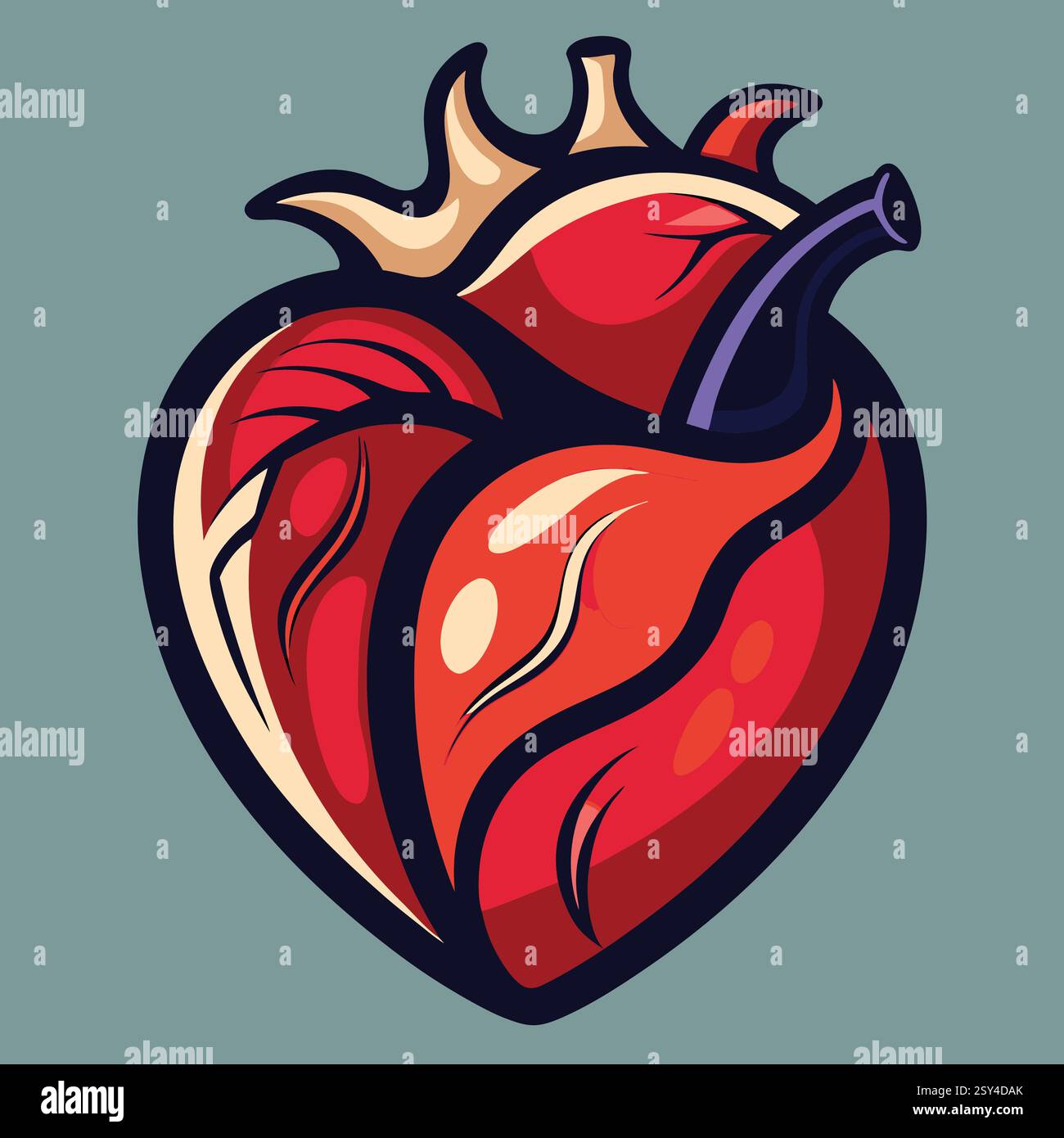 Heart body Stock Vector Images - Alamy
