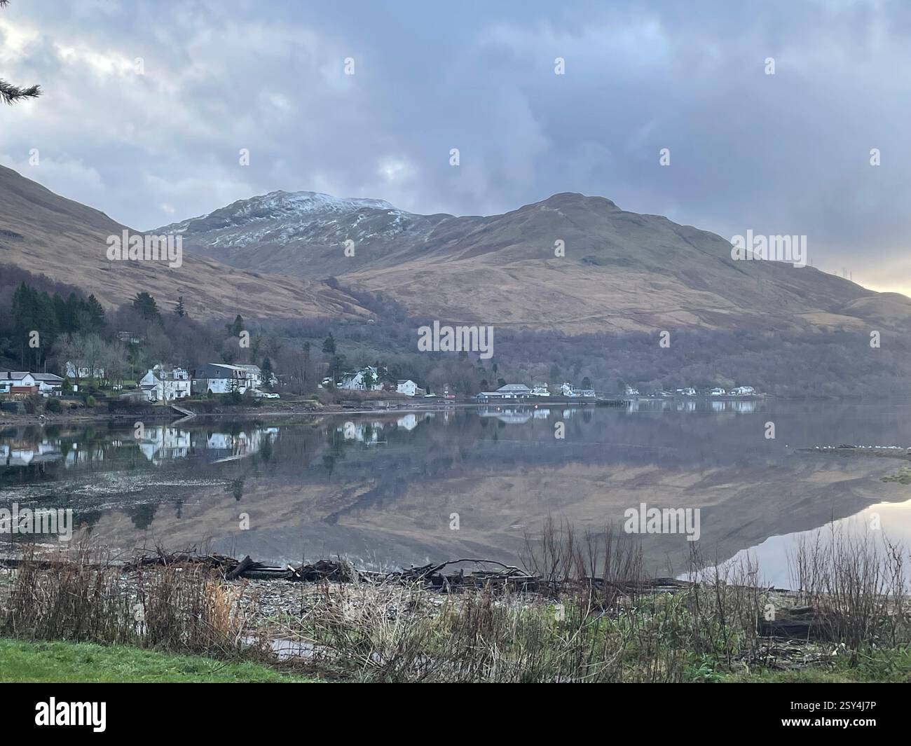 Water Reflections in Arrochar - Smartphone Captured Stock Image