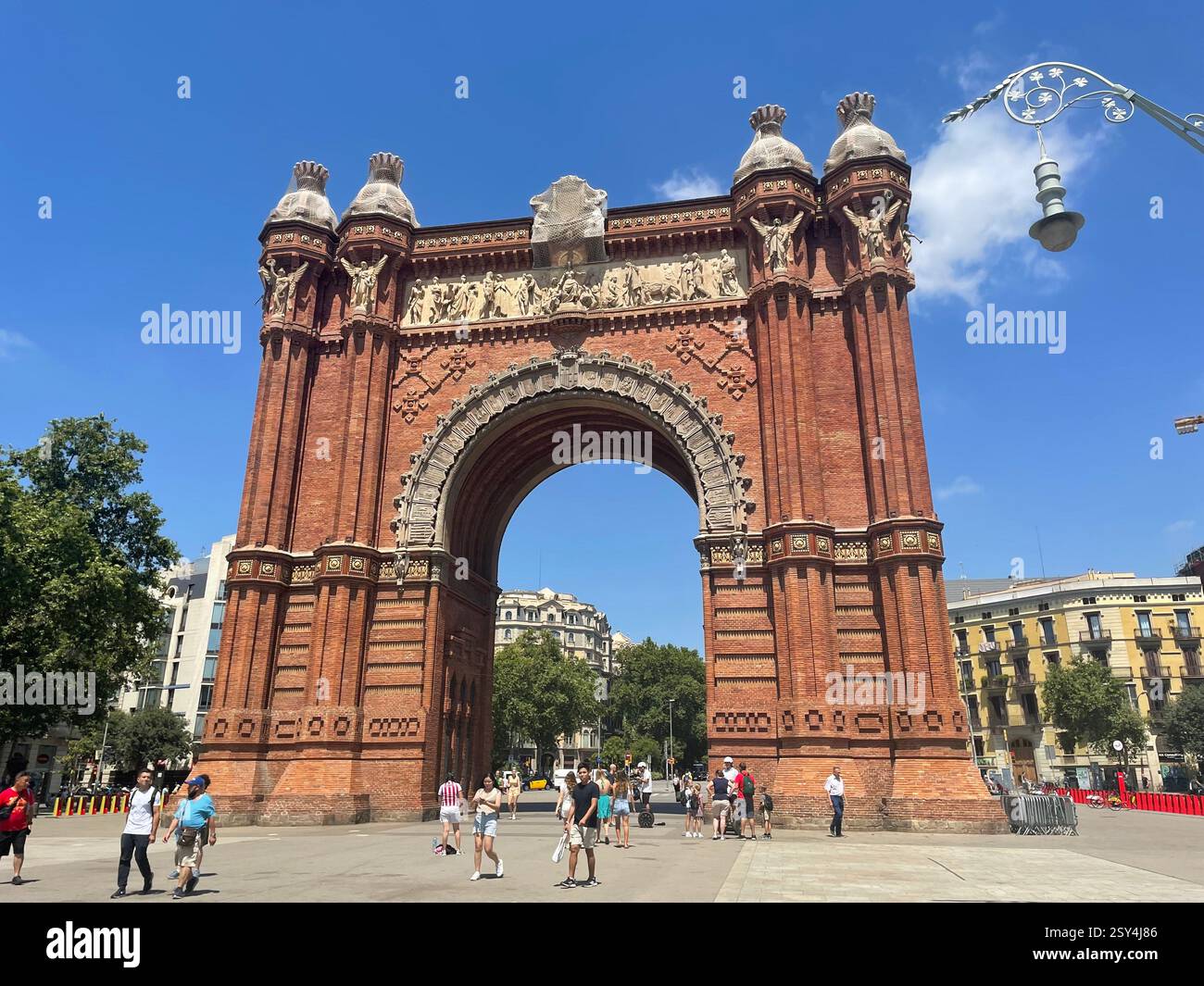 Arc de Triomf In Summer - Smartphone Captured Stock Image