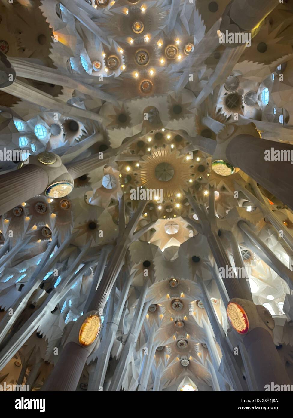 Sagrada familia ceiling hi-res stock photography and images - Alamy