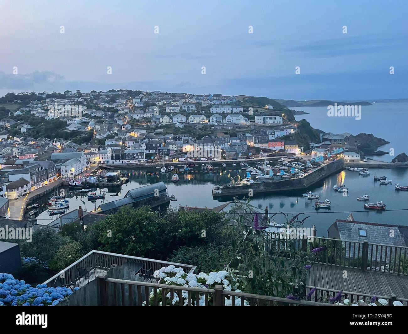 Mevagissey Harbour, Cornwall - Smartphone Captured Stock Image
