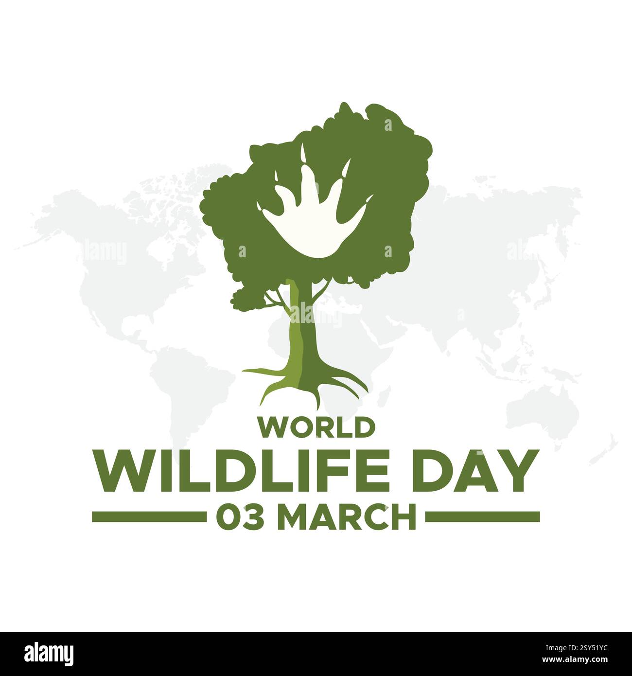 world wildlife day Stock Vector