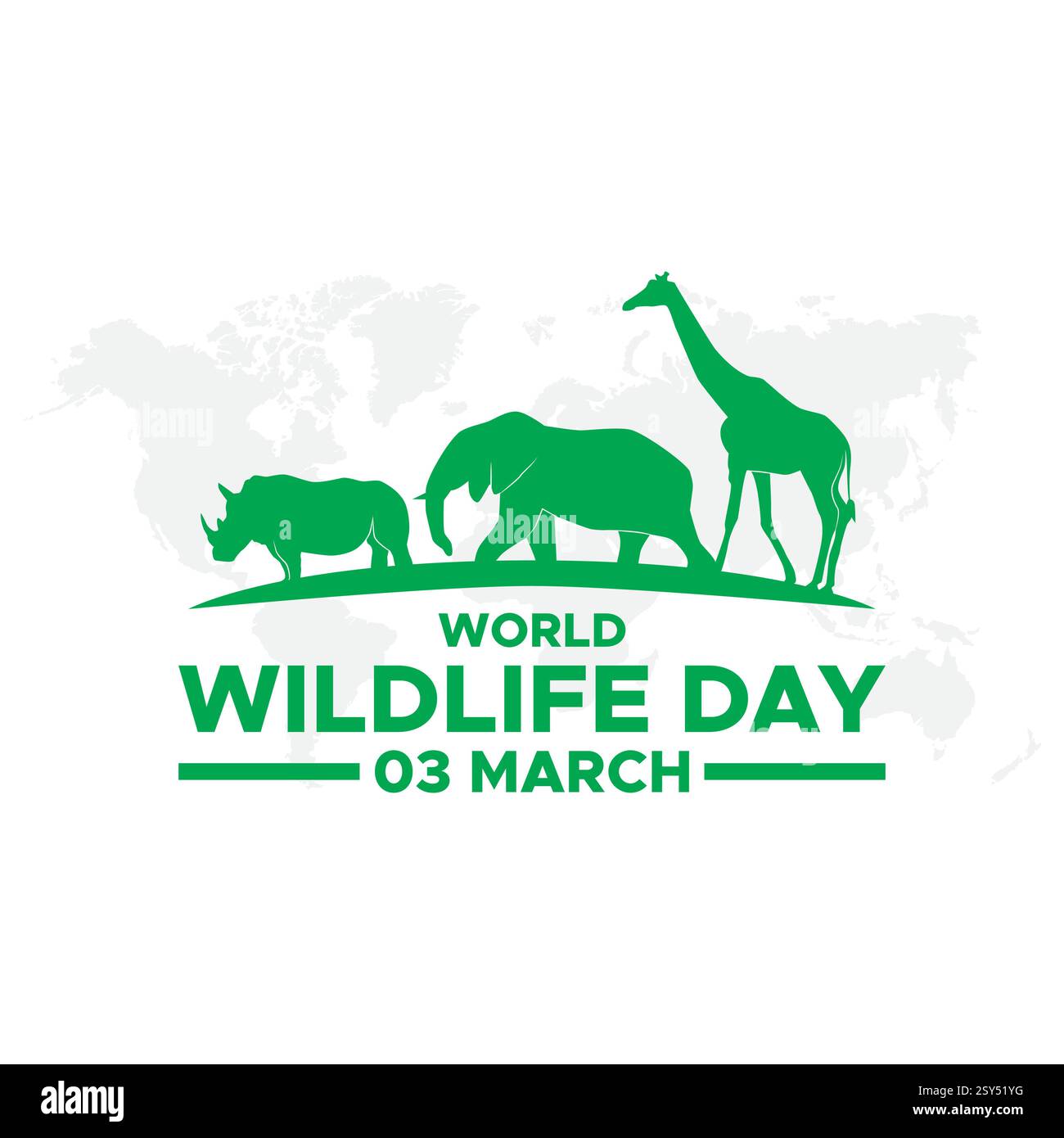 world wildlife day Stock Vector