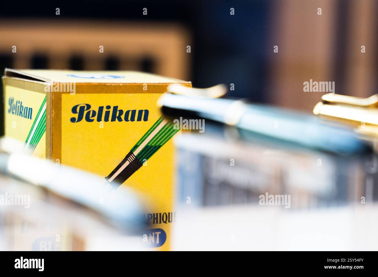 hanover-germany-20th-feb-2025-a-small-bottle-of-ink-from-the