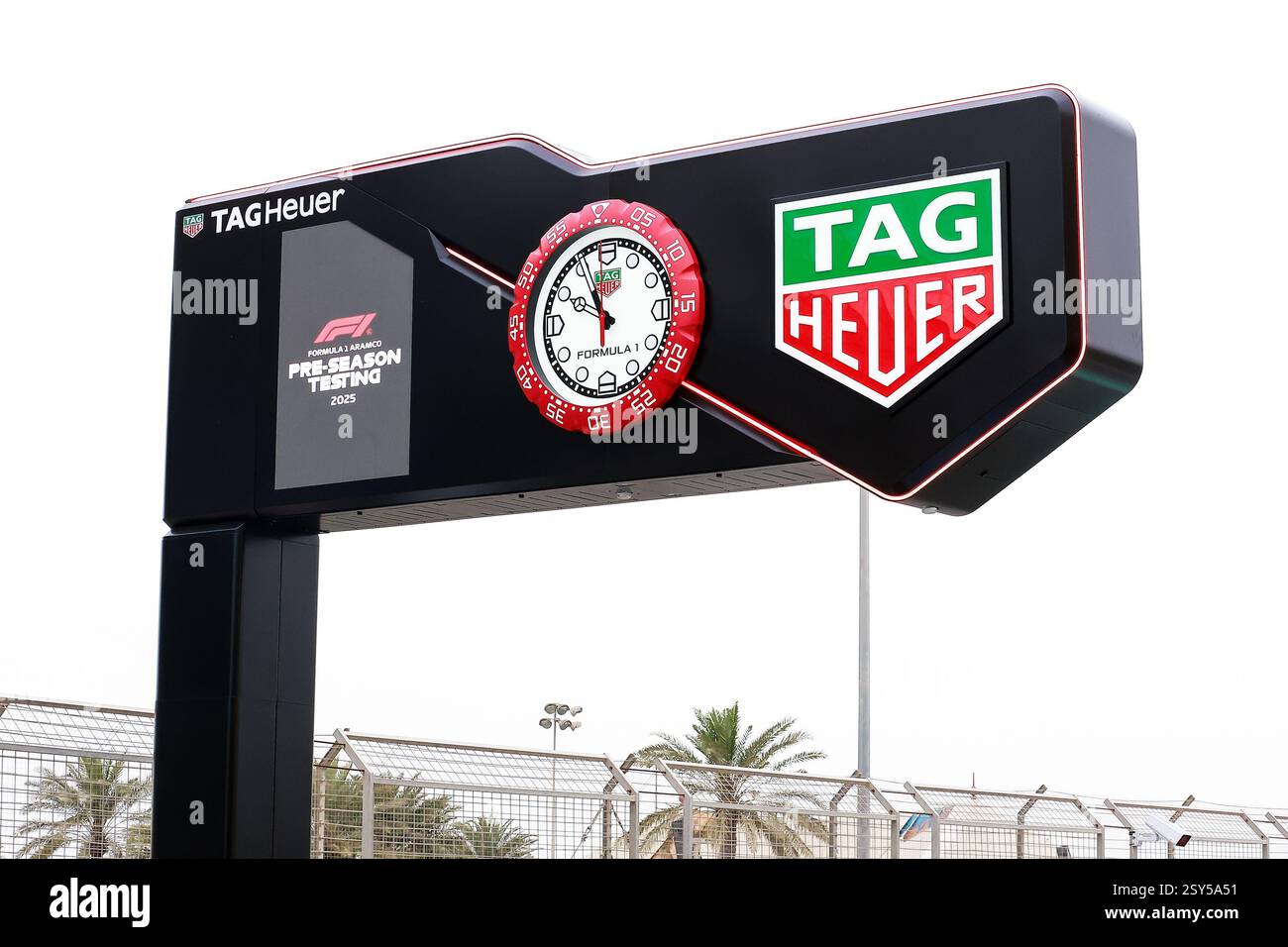 TAG HEUER, illustration during the Formula 1 Aramco pre-season testing ...