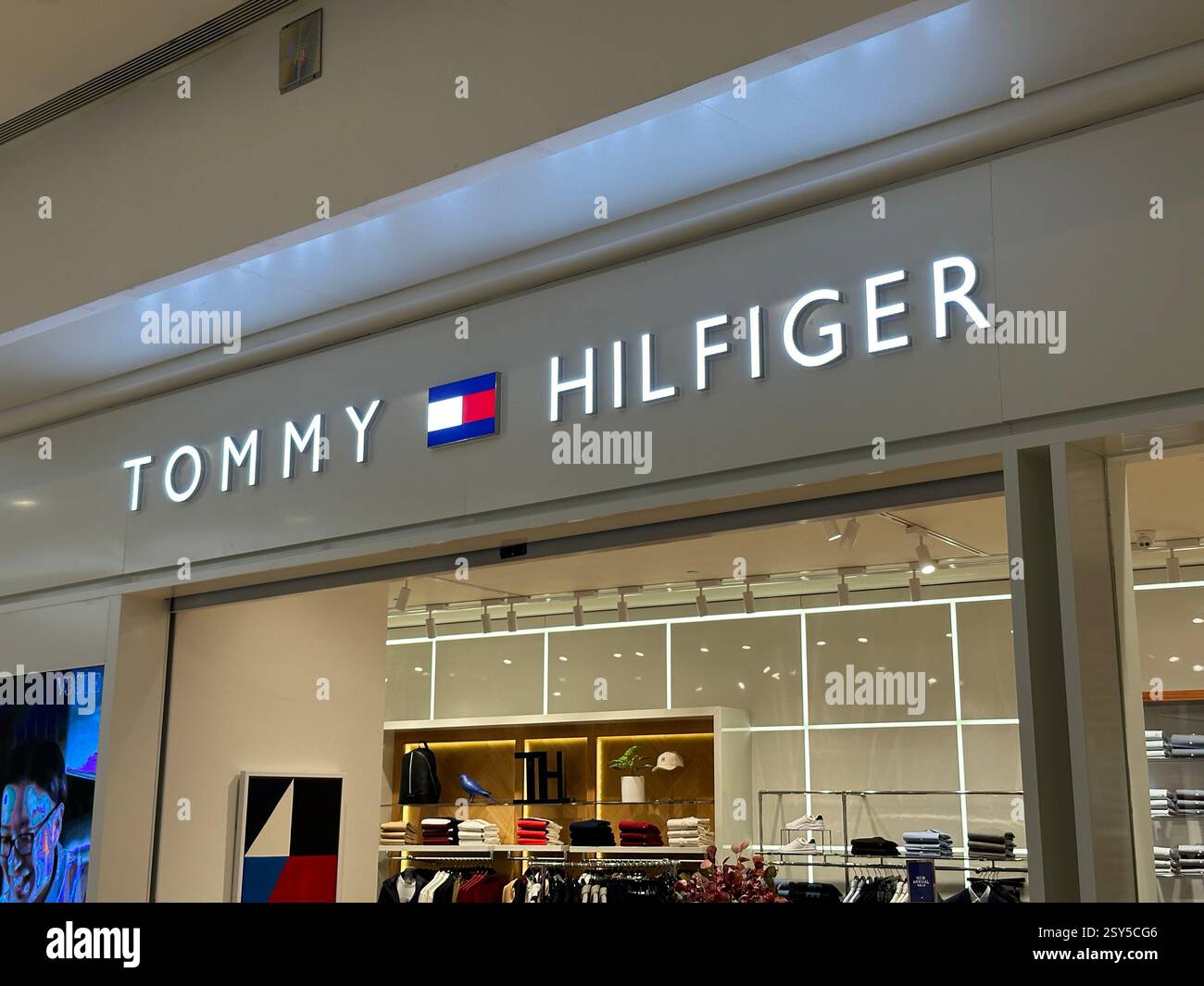 Nanning, China - Dec 10, 2023: Tommy Hilfiger store. - Smartphone Captured Stock Image