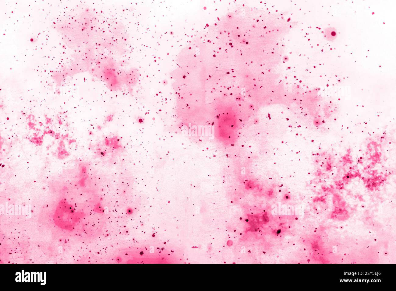 Abstract pink watercolor background with splashes and texture effects ...
