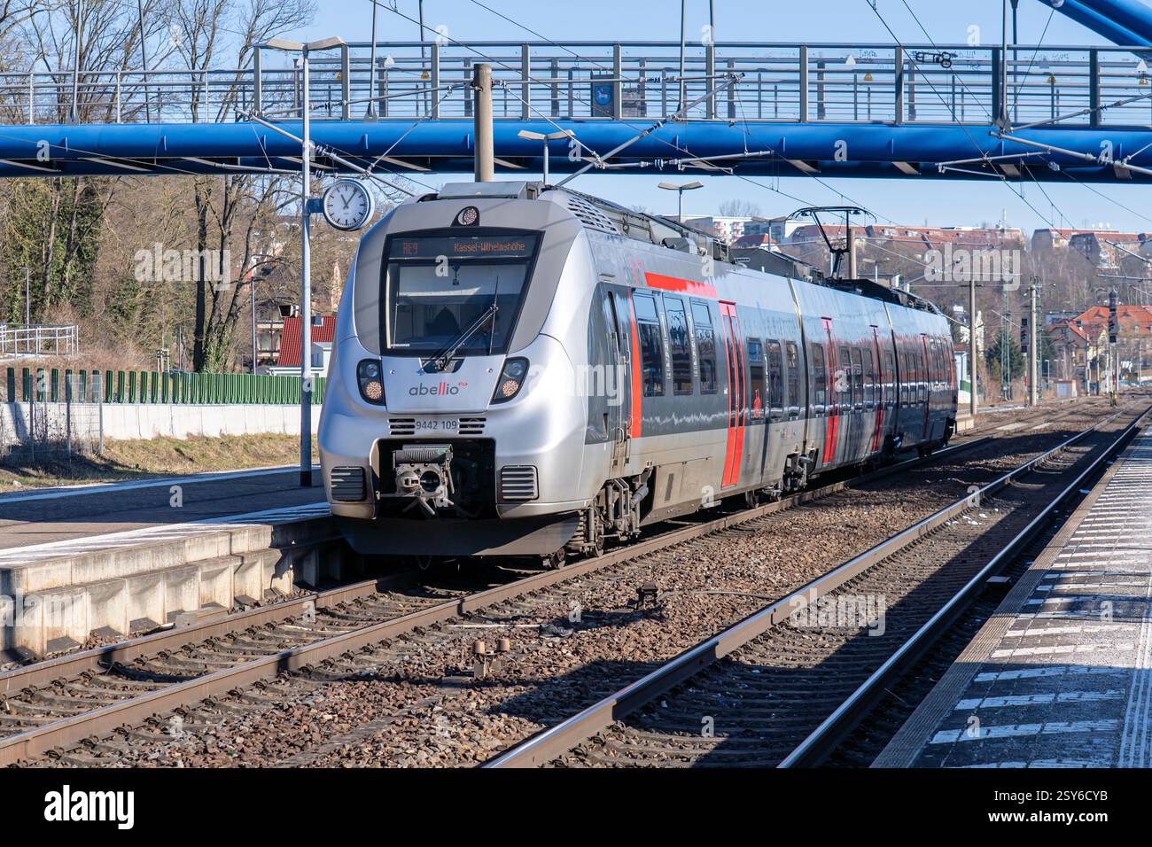 Abellio Bombardier Talent 2 train at Heilbad Heiligenstadt station Stock Photo