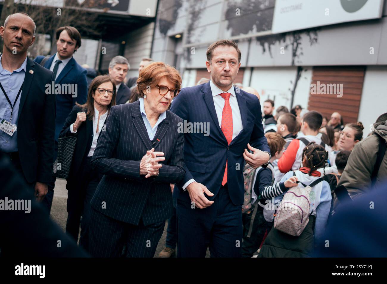French Minister of Agriculture, Food Sovereignty Annie Genevard and European Commissioner for