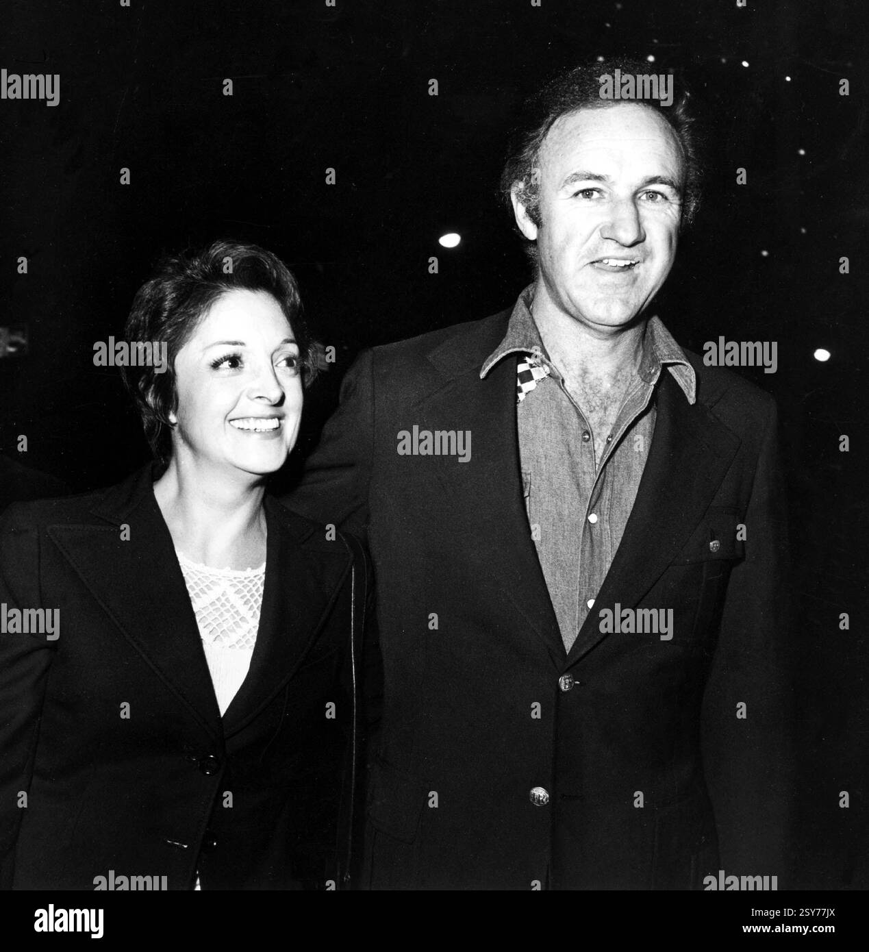 December 1974: Los Angeles, CA: US: - GENE HACKMAN and wife FAY MALTESE ...